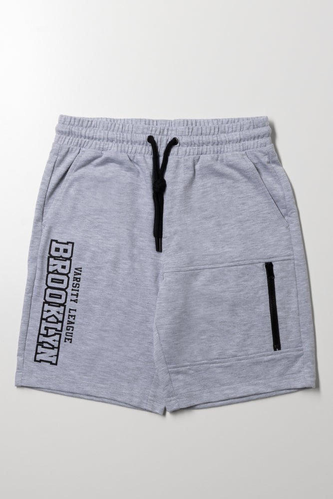 Knit Shorts Grey