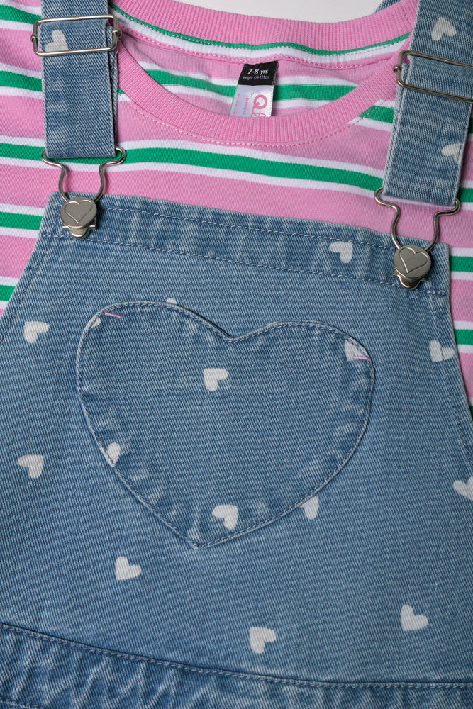 Denim Pinafore Set (1)
