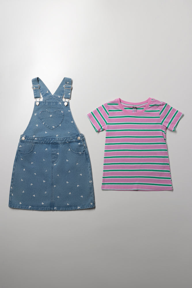 Denim Pinafore Set (2)