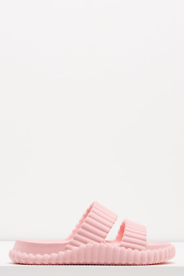 Crinkle Slides Pink