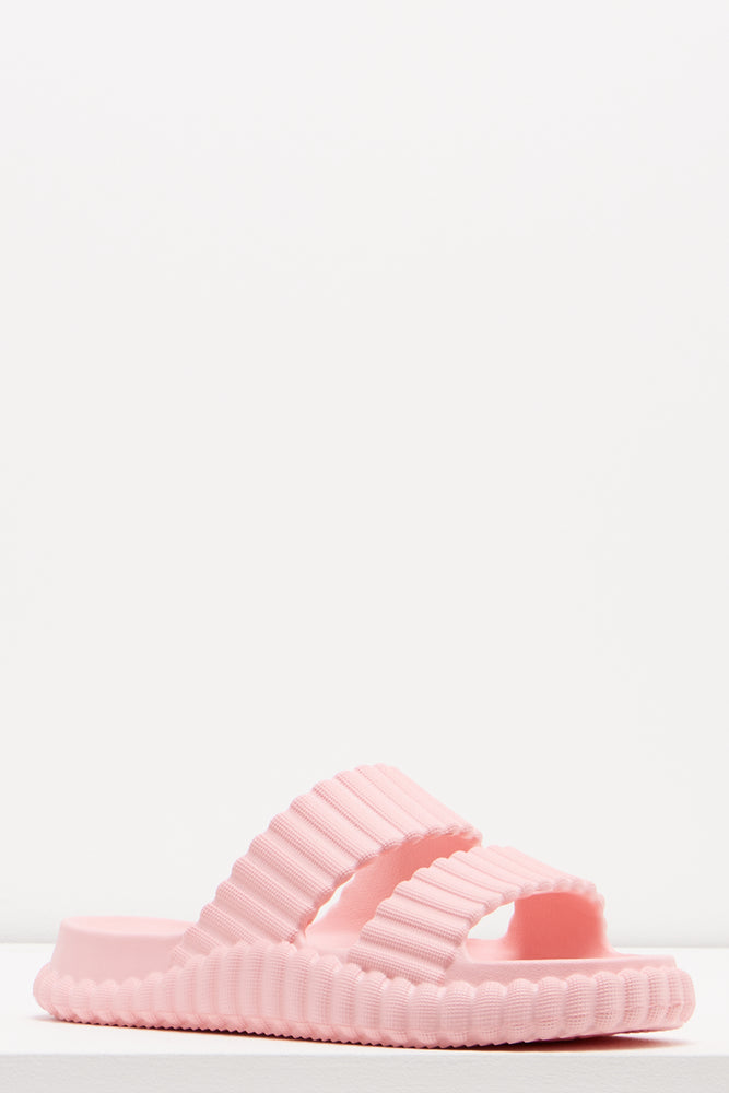 Crinkle Slides Pink (1)