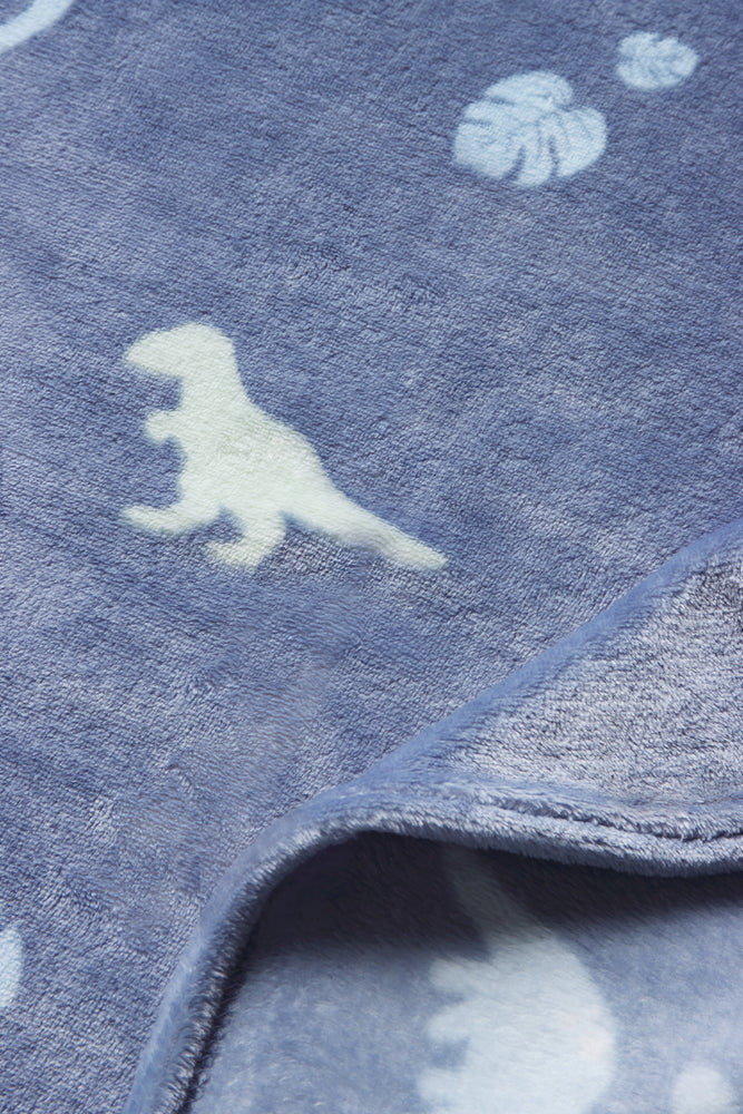 Dinosaur Blanket Blue