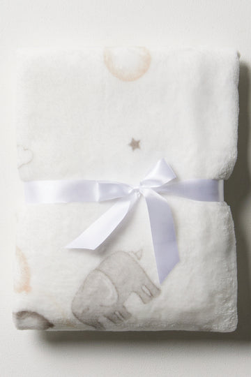 Elephant Blanket White