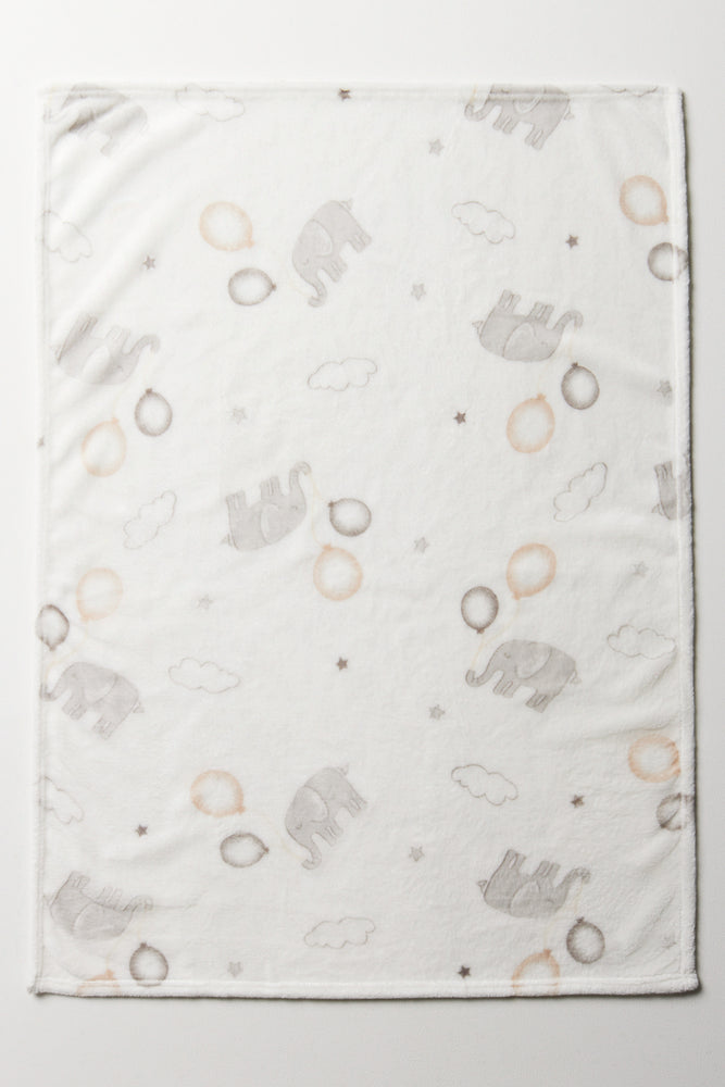 Elephant Blanket White (1)