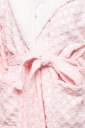 Spotty Hooded Gown Pink (3)
