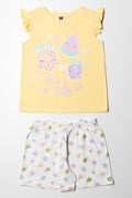Short Pyjamas Set Yellow