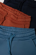 3 Pack Trackpants Black, Brown And Blue (1)
