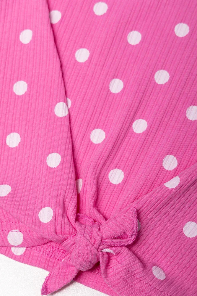 Flare Pants Set Pink (1)
