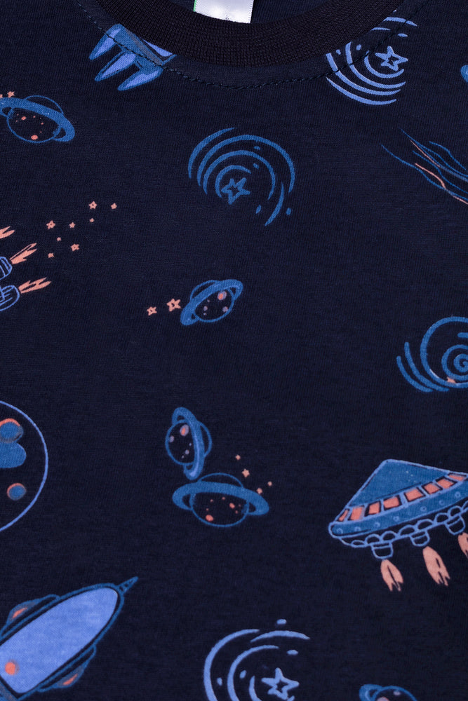 Space Print Pyjamas Navy