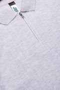 Textured Short Sleeve Golfer Grey (1)