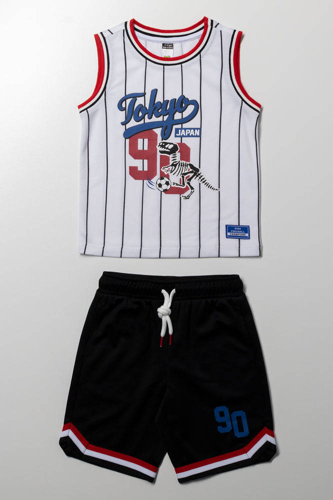 Basket Ball Set White