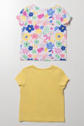 2 Pack T-Shirts Yellow Multi (2)