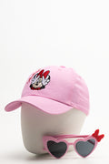 Minnie Mouse Cap And Sunglasses Set Pink