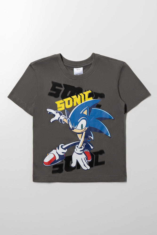 Sonic Short Sleeve T-Shirt Grey