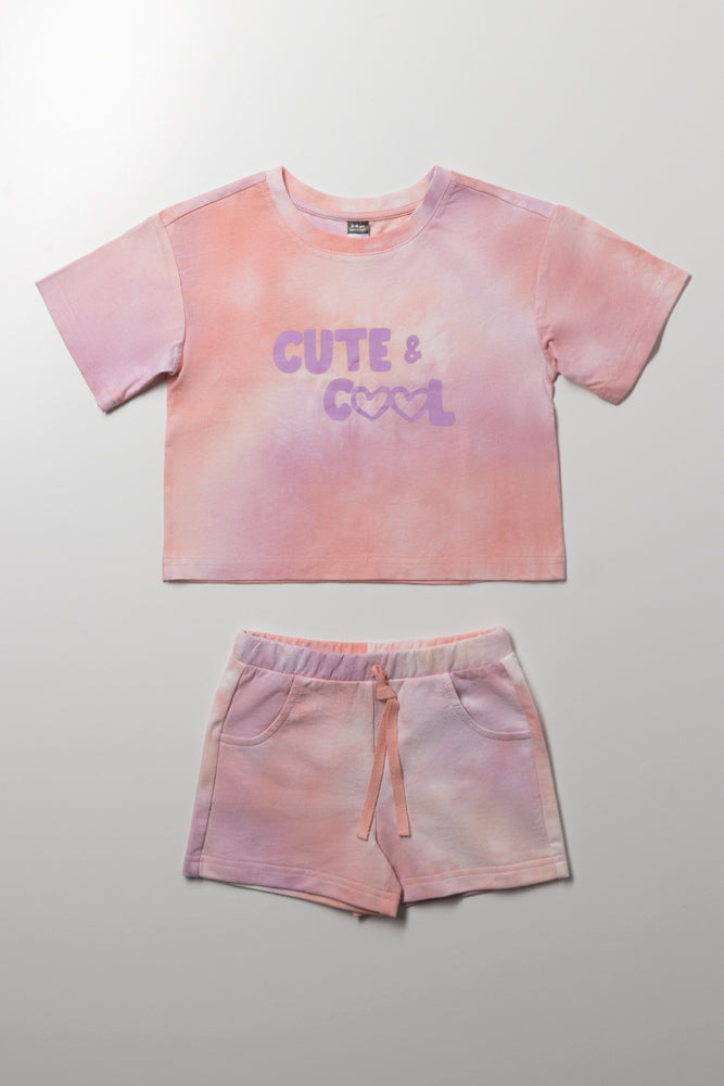 Tie Dye Set Pink & Purple