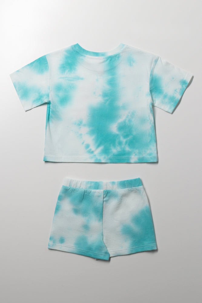 Tie Dye Set Blue & White (2)
