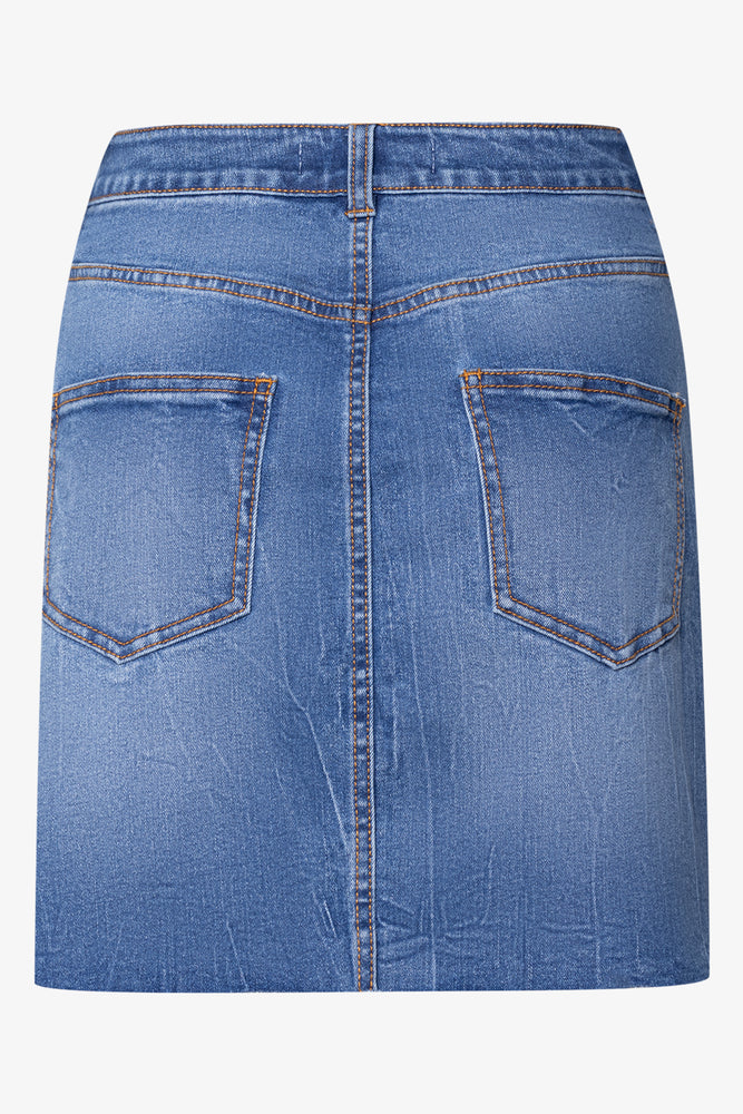 Mini Denim Skirt Blue (1)