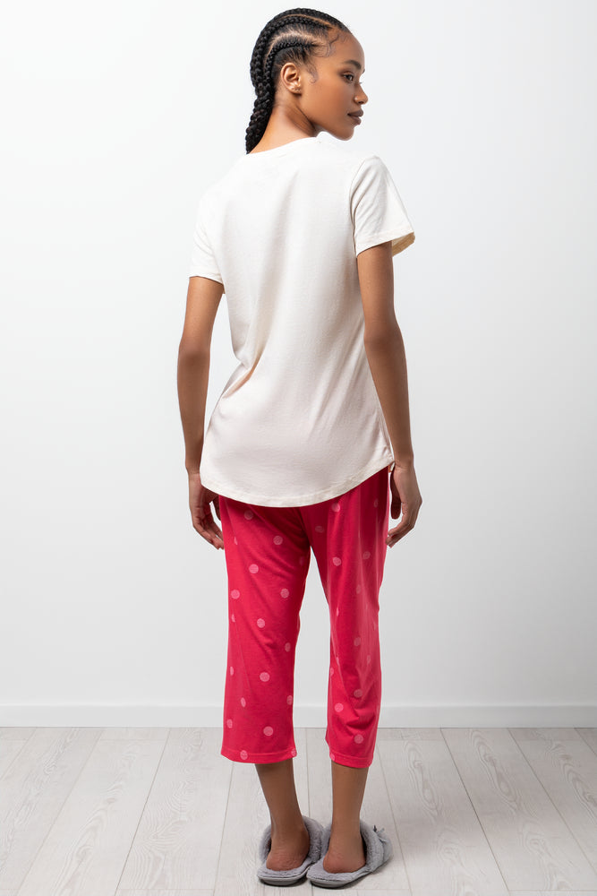 Good Night Capri Pyjamas Pink (2)