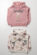 2 Pack Tracktops Pink And Natural