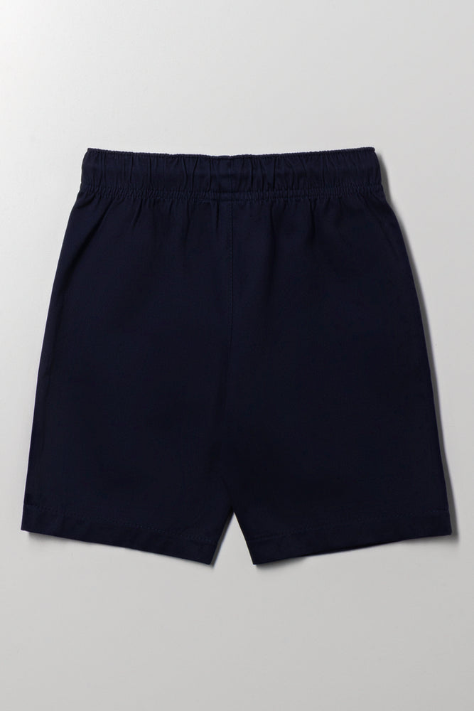 Woven Shorts Navy (3)
