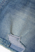 Denim Skirt Mid Wash Blue (2)