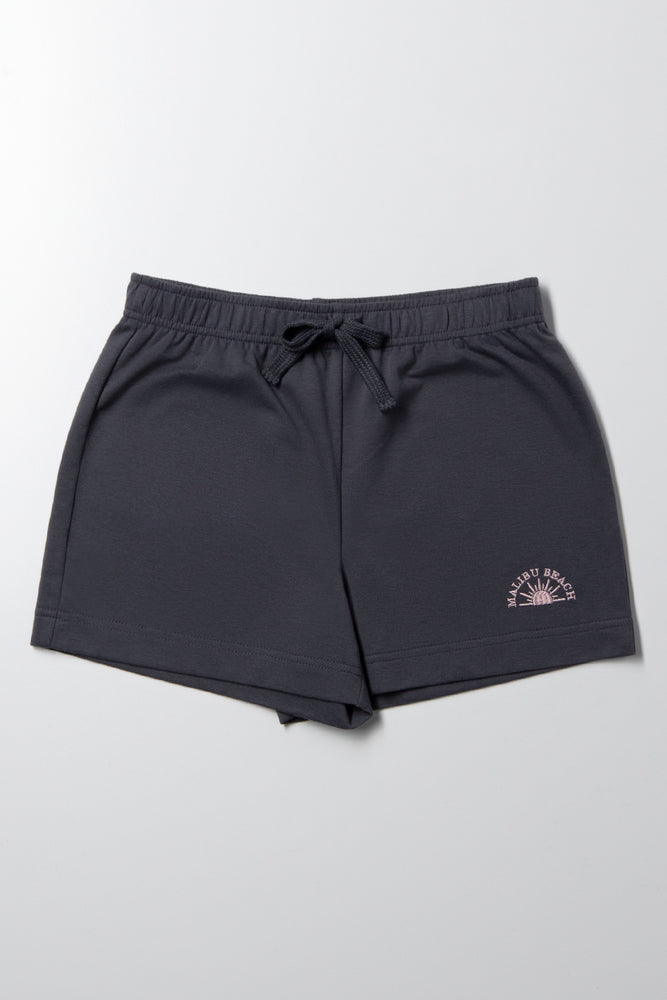 Knit Shorts Grey
