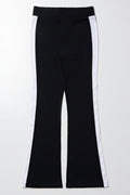 Leggings With Side Tape Black