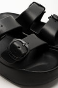 Double Buckle Sandals Black (2)