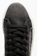 Distressed Denim Sneakers Dark Grey (4)