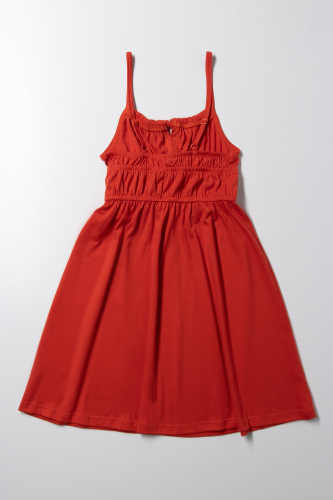 Strappy Dress Orange (2)