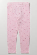 Glitter Spots Leggings Light Pink (2)