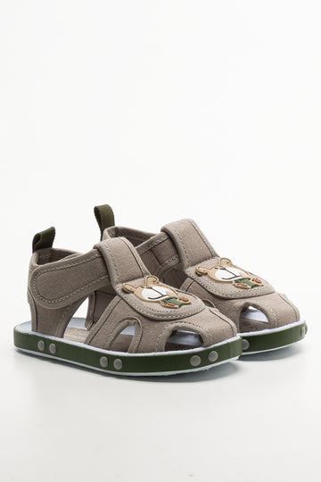 Teddy Sandals Grey