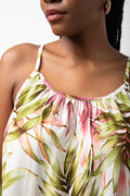 Strappy Fern Print Dress Multi (3)