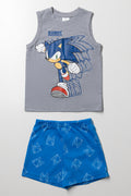 Sonic Sleeveless Pyjamas Blue