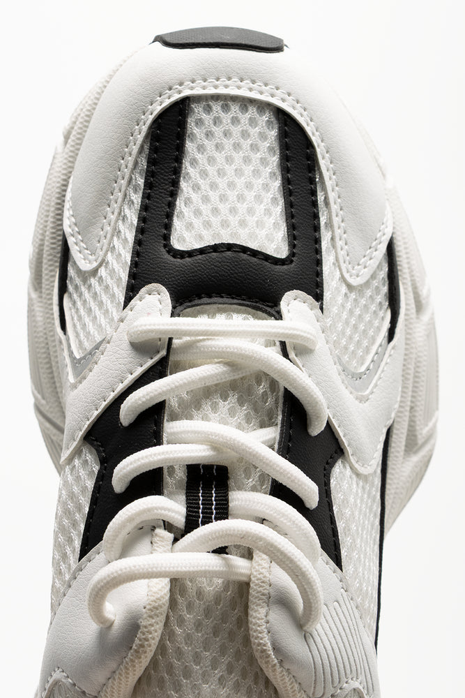 Chunky Mesh Trainers White (4)