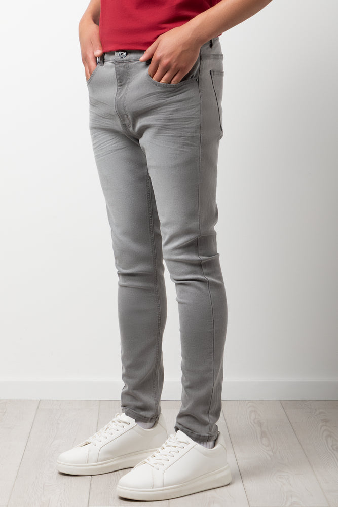 Super Skinny Denim Jeans Grey