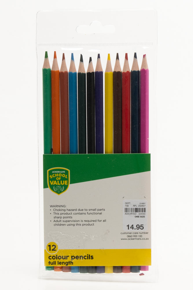12 Pack Colour Pencils
