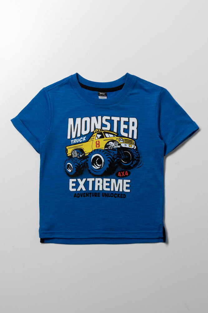 Monster Truck T-Shirt Blue