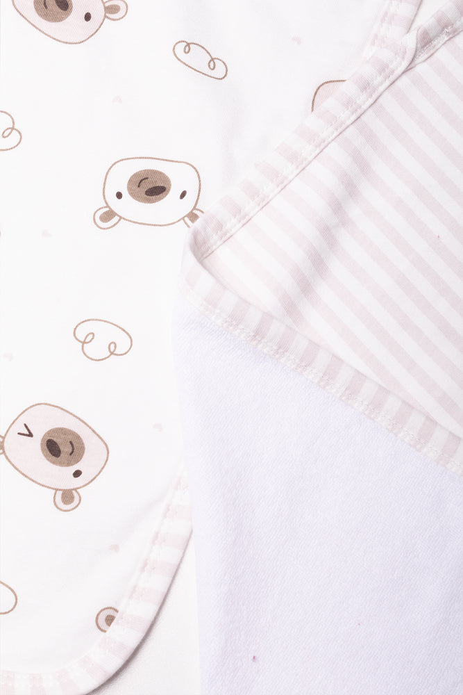 2 Pack Wide Burp Cloths Natural