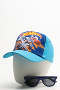 Hot Wheels Cap & Sunglasses Set Blue