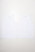 2 Pack Sleeveless Vests White