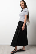 Short Sleeve Stripe T-Shirt Black And White (1)