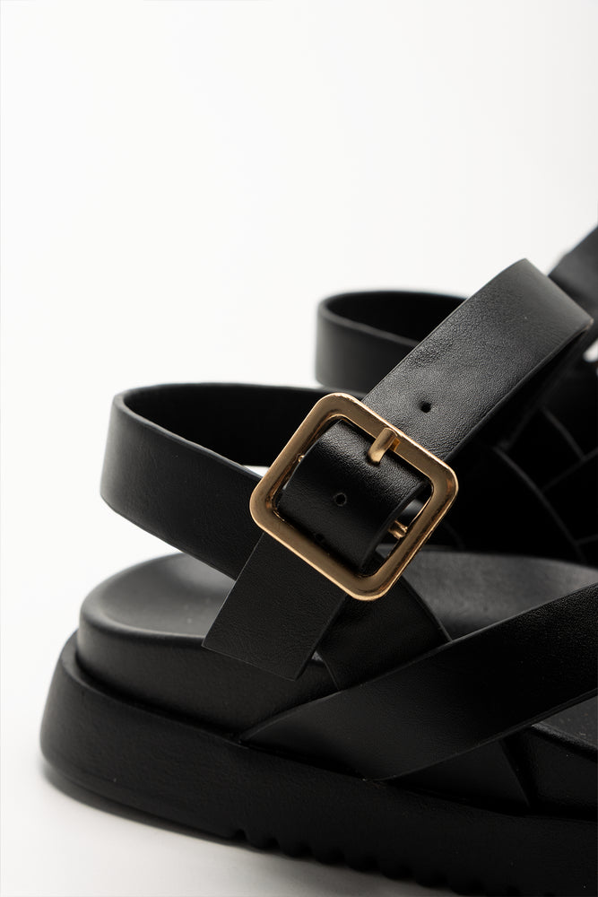 Strappy Sandals Black (3)