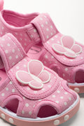 Butterfly Foxing Sandals Pink (2)