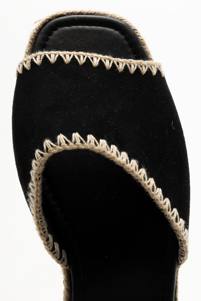 Espadrille Sandals Black (4)