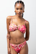Tropical Print Brief Bikini Bottom Multi