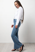 Cropped Shirt with Pockets White (1)