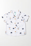 Safari Printed Shirt White