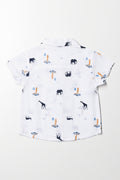 Safari Printed Shirt White (2)