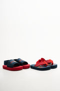 2 Pack Sandals Navy And Red